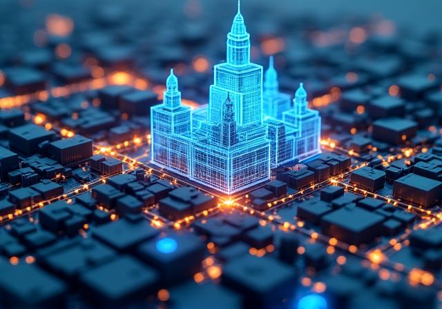 Datengesteuertes Stadtmodell mit KI-Analyse-Overlays